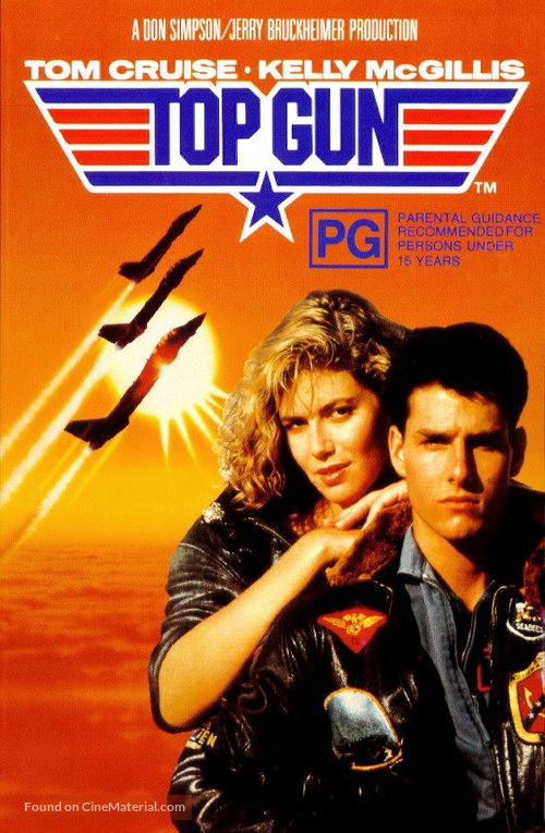 Top Gun - Australian VHS movie cover