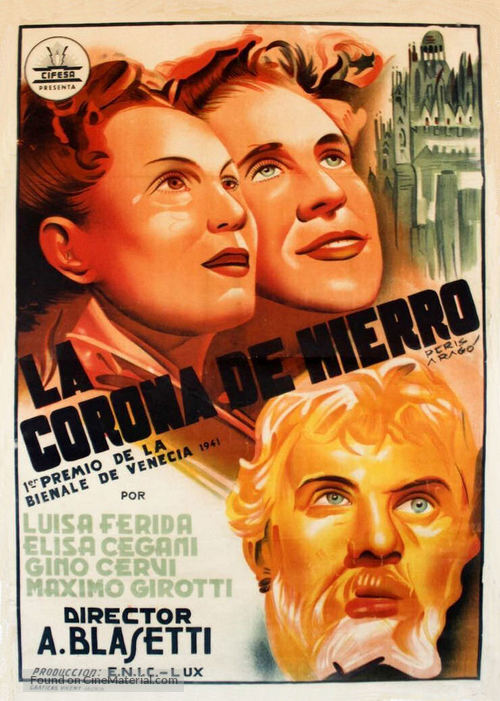 La corona di ferro - Spanish Movie Poster