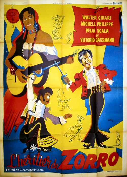 Il sogno di Zorro - French Movie Poster