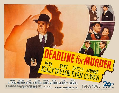 Deadline for Murder - Movie Poster
