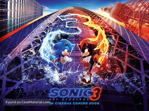 Sonic the Hedgehog 3 - British Movie Poster