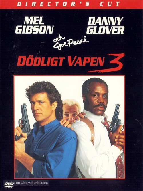 Lethal Weapon 3 - Swedish DVD movie cover