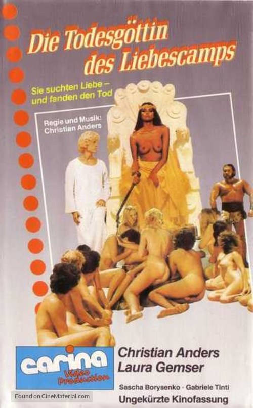 Die Todesg&ouml;ttin des Liebescamps - German VHS movie cover