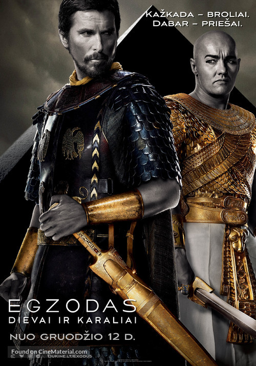 Exodus: Gods and Kings - Lithuanian Movie Poster