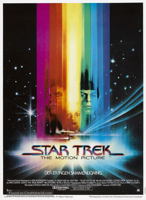 Star Trek: The Motion Picture - Danish Movie Poster