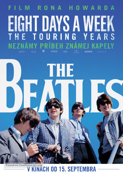 The Beatles: Eight Days a Week - The Touring Years - Slovak Movie Poster