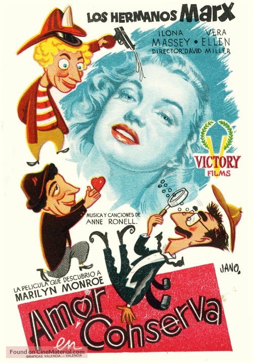 Love Happy - Spanish Movie Poster