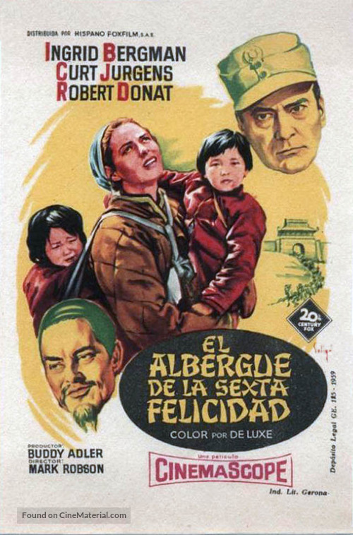 The Inn of the Sixth Happiness - Spanish Movie Poster