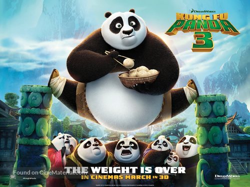 Kung Fu Panda 3 - British Movie Poster