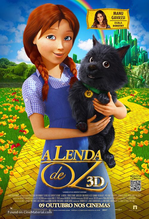 Legends of Oz: Dorothy&#039;s Return - Brazilian Movie Poster