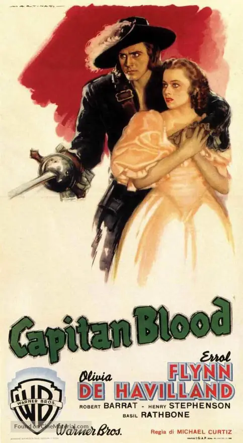 Captain Blood - Italian Movie Poster