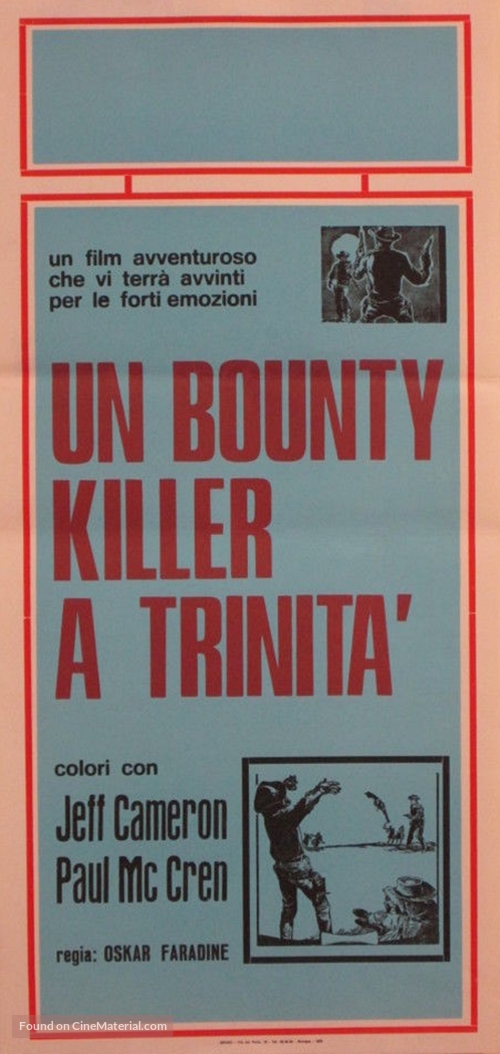 Un bounty killer a Trinit&agrave; - Italian Movie Poster