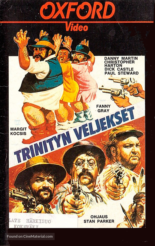 Ninguno de los tres se llamaba Trinidad - Finnish VHS movie cover