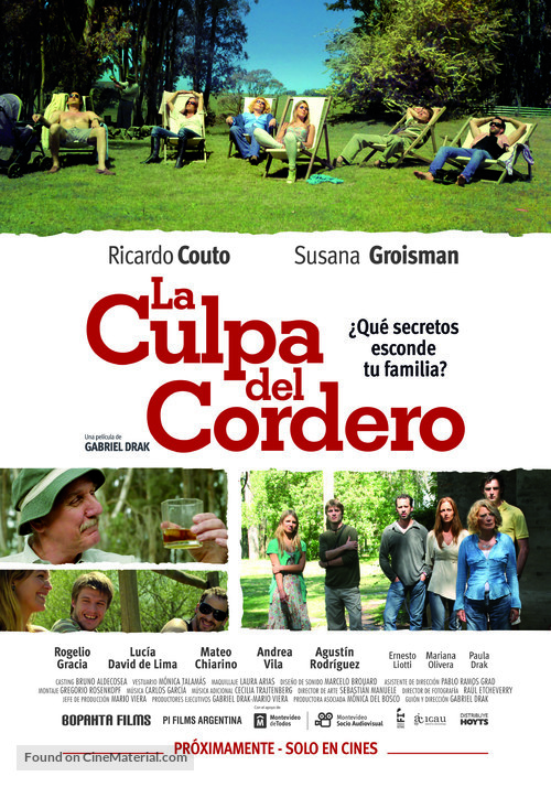 La Culpa del Cordero - Argentinian Movie Poster