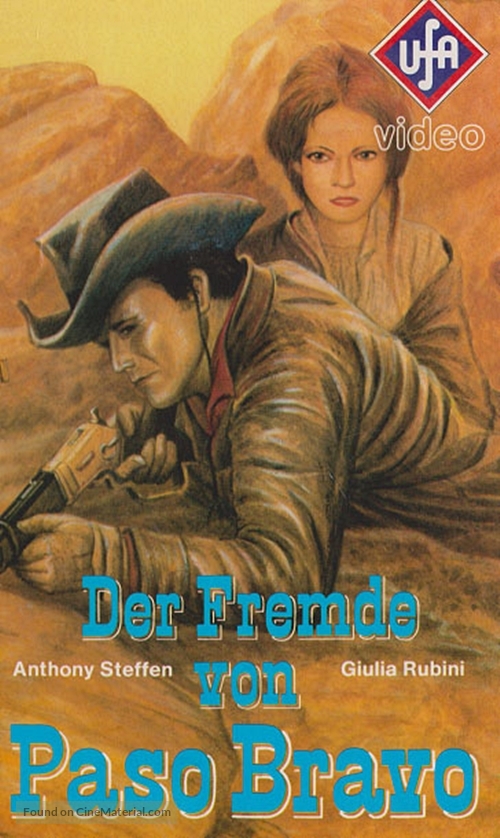 Uno straniero a Paso Bravo - German VHS movie cover