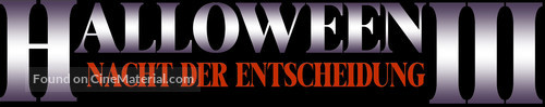 Halloween III: Season of the Witch - German Logo