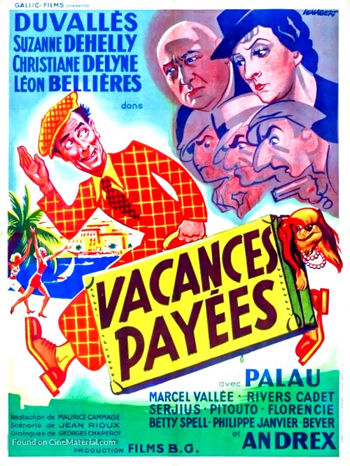 Vacances pay&eacute;es - French Movie Poster