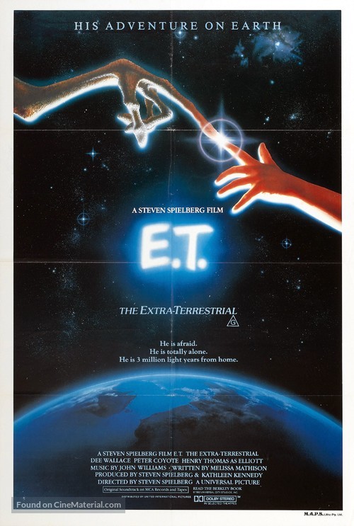 E.T. The Extra-Terrestrial - Australian Movie Poster