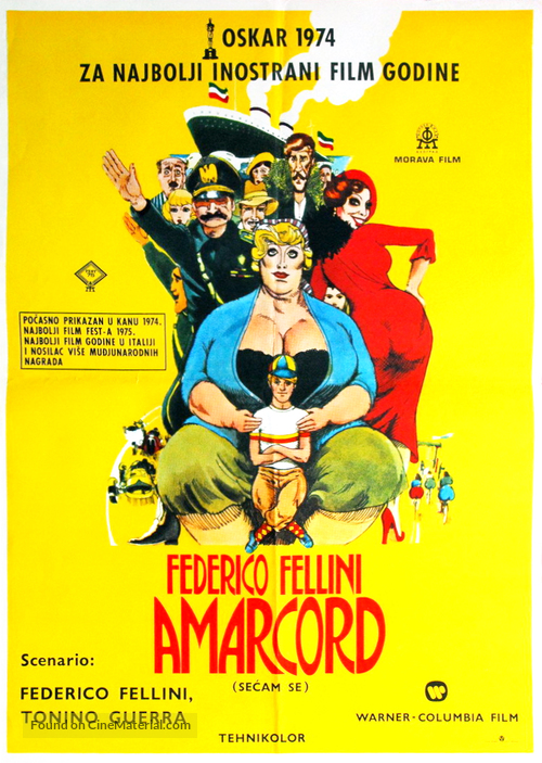 Amarcord - Yugoslav Movie Poster