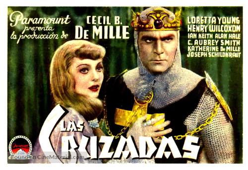 The Crusades - Spanish Movie Poster