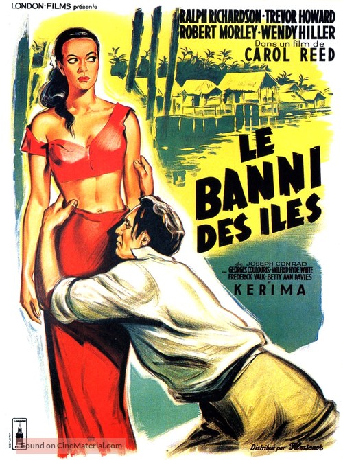 Outcast of the Islands - French Movie Poster