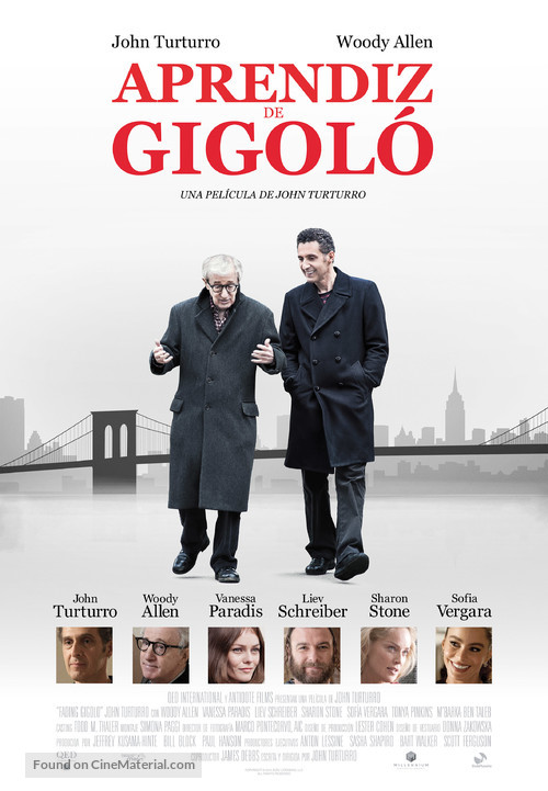 Fading Gigolo - Spanish Movie Poster