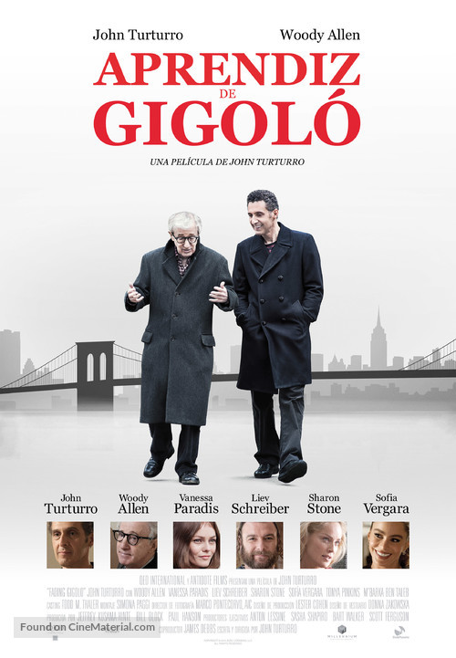 Fading Gigolo - Spanish Movie Poster