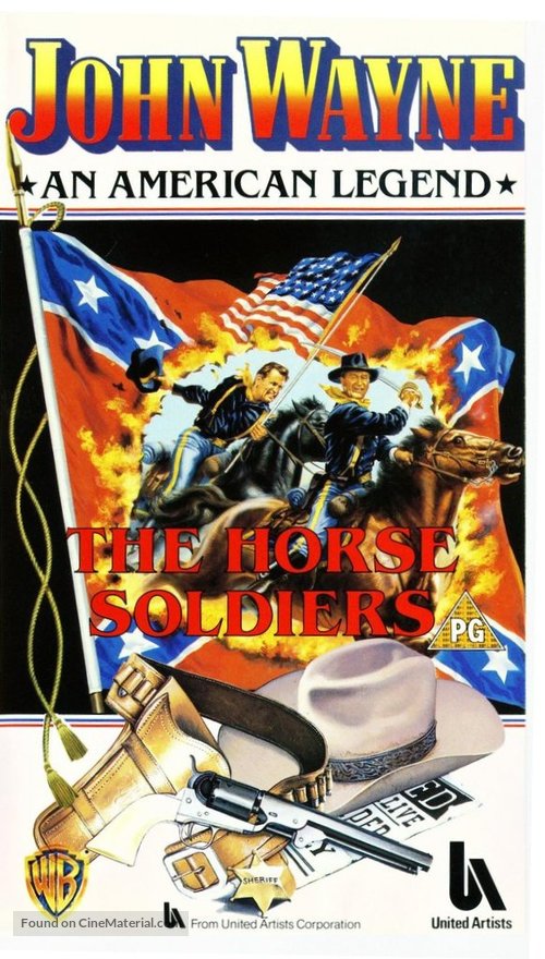The Horse Soldiers - British VHS movie cover
