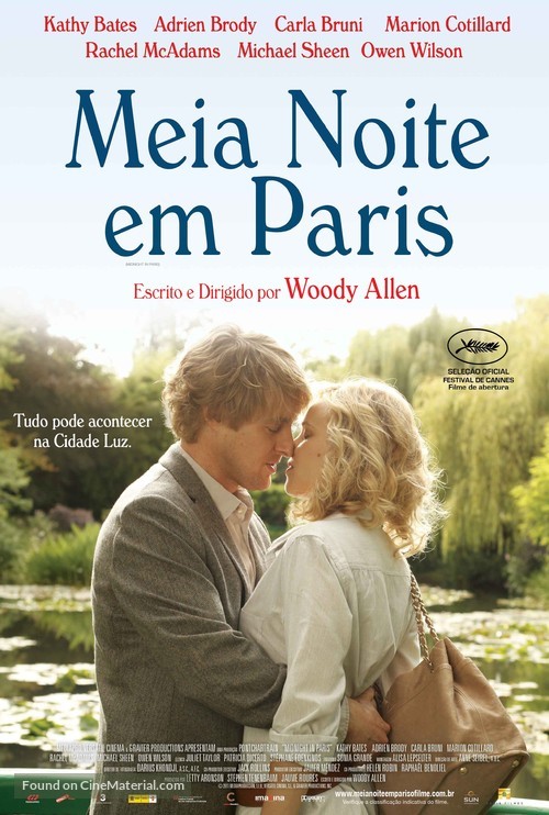 Midnight in Paris - Brazilian Movie Poster
