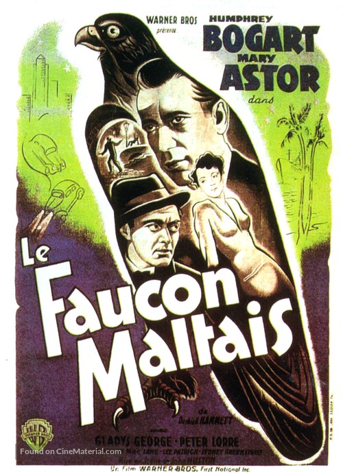 The Maltese Falcon - French Movie Poster