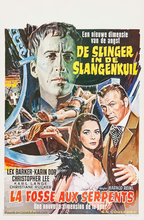 Die Schlangengrube und das Pendel - Belgian Movie Poster