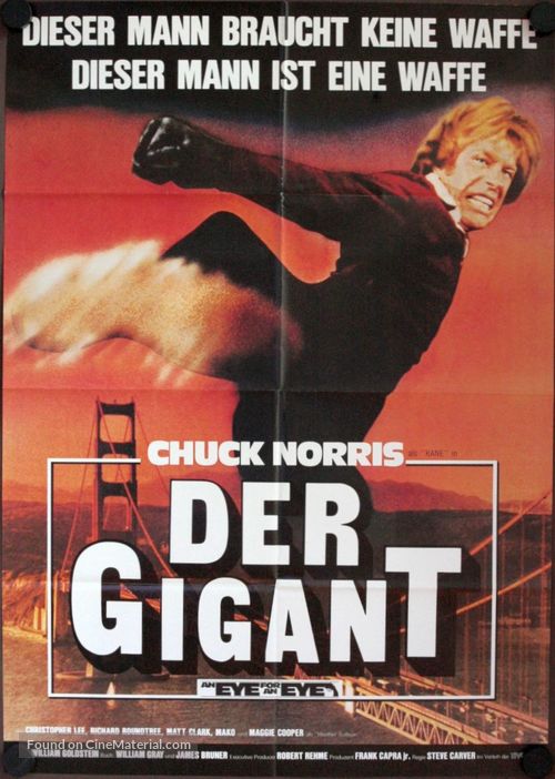 An Eye for an Eye - German Movie Poster