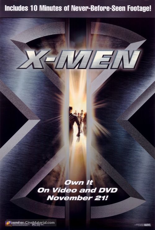 X-Men - Video release movie poster