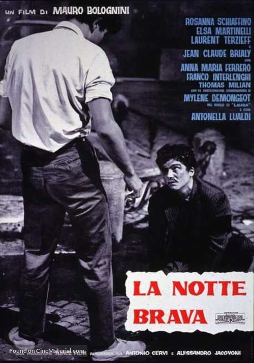 La notte brava - Italian Movie Poster