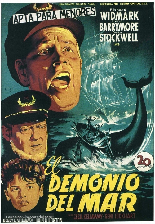 Down to the Sea in Ships - Spanish Movie Poster