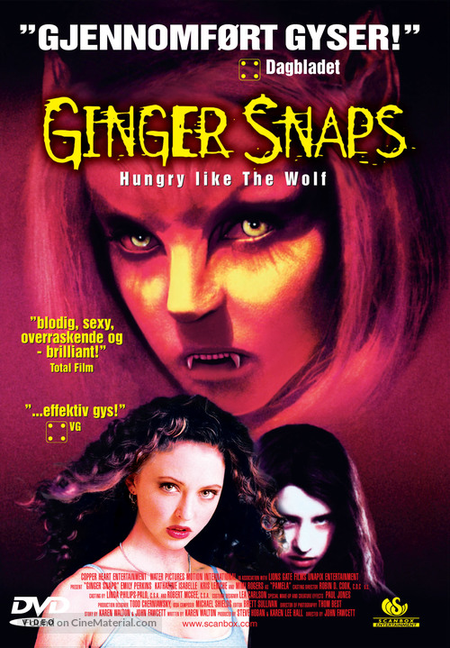 Ginger Snaps - Norwegian DVD movie cover