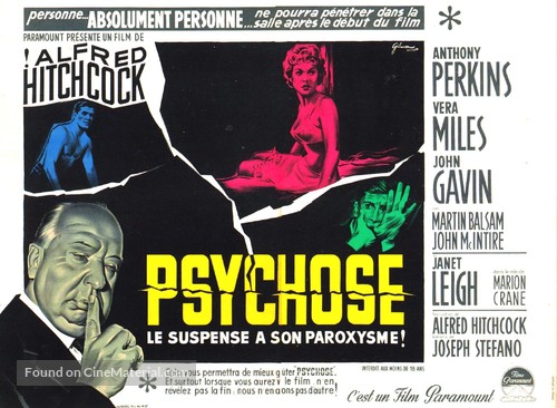 Psycho - French Movie Poster