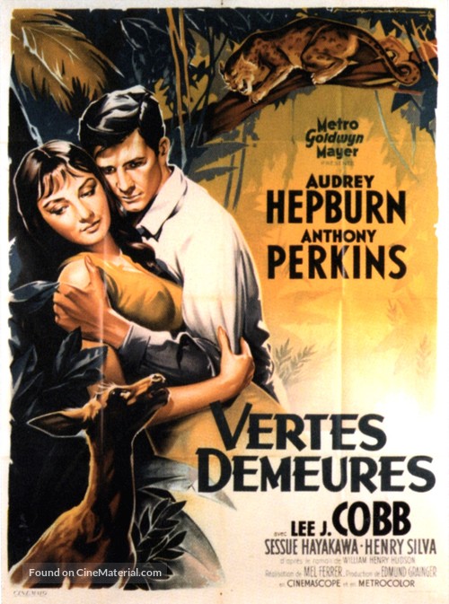 Green Mansions - French Movie Poster