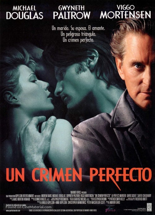 A Perfect Murder - Spanish Movie Poster