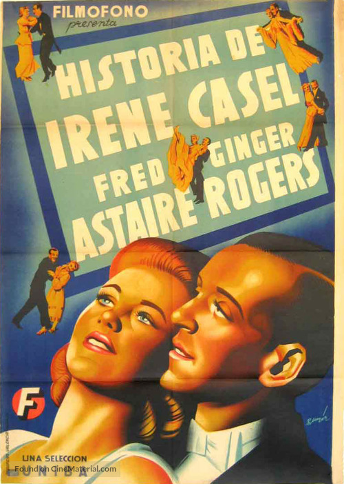 The Story of Vernon and Irene Castle - Spanish Movie Poster