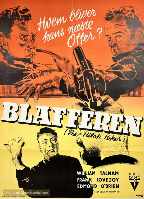 The Hitch-Hiker - Danish Movie Poster