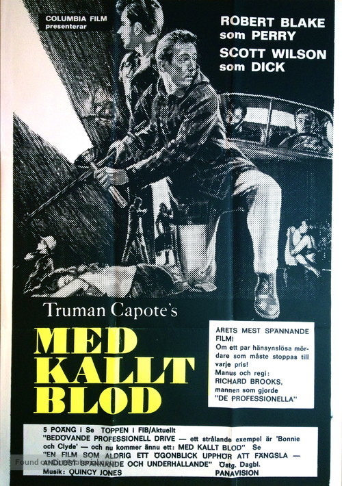 In Cold Blood - Swedish Movie Poster