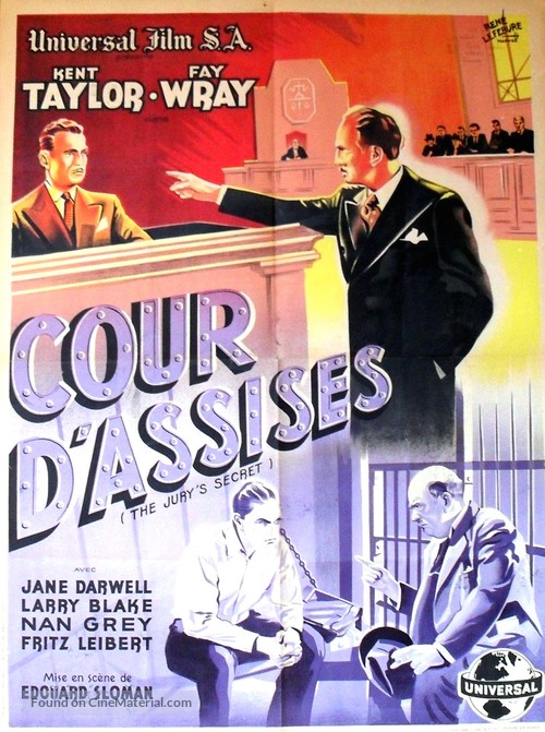 The Jury&#039;s Secret - French Movie Poster