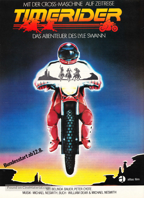 Timerider: The Adventure of Lyle Swann - German Movie Poster
