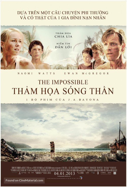 Lo imposible - Vietnamese Movie Poster