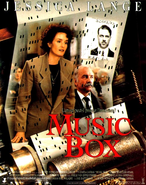 Music Box - French Movie Poster