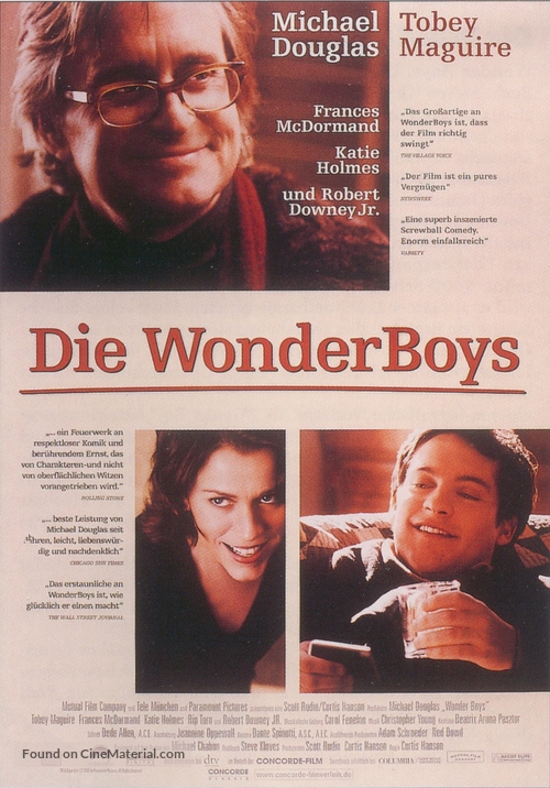 Wonder Boys - German Movie Poster