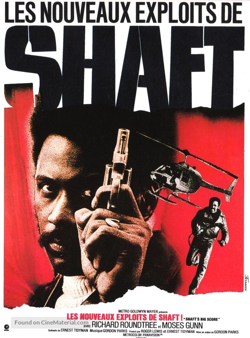 Shaft&#039;s Big Score! - French Movie Poster