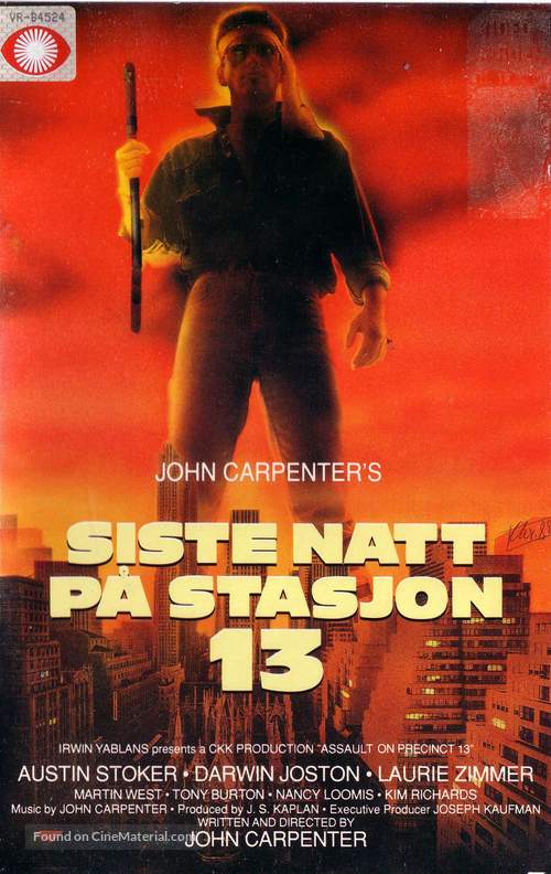 Assault on Precinct 13 - Norwegian Movie Cover