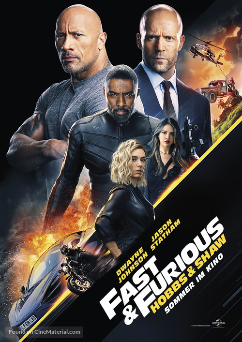 Fast &amp; Furious Presents: Hobbs &amp; Shaw - German Movie Poster
